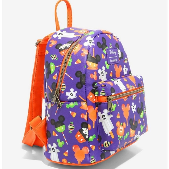 Loungefly Disney Mickey Mouse Halloween Treats Mini Backpack - Picture 2 of 7